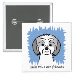 Shih Tzu Pinback Buttons