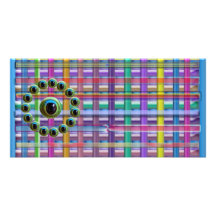Shining Graphic Sparkle Rods  n Dragons Eye Camera Personalised Photo Card
