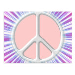 Shining Silvery Symbol of Peace Postcards
