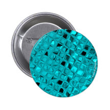 Shiny Metallic Girly Teal Diamond Sassy Sissy Pin