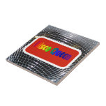 Shiny Retro 70s 80's Disco Queen Silver Disco Ball Tile