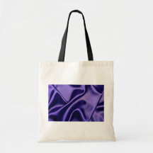 Shiny Satin cloth in blue Tote Bags