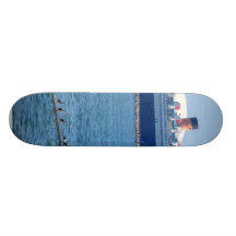 Ship Boat Queen Mary Ocean Liner Skateboard Deck