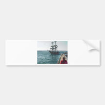Ship Boat Sailing Water Pier Bumper Sticker