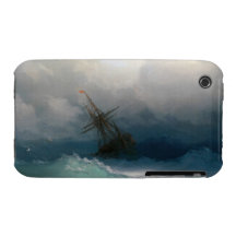 Ship on Stormy Seas Ivan Aivazovsky seascape storm Case-Mate iPhone 3 Case