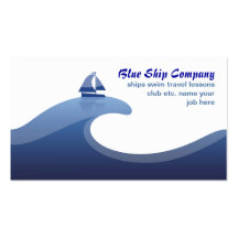 ship sea ocean business card