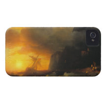 Shipwreck at Mount Athos Ivan Aivasovsky seascape Case-Mate iPhone 4 Case