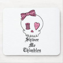 Shiver Me Thimbles (Pink) Mouse Pad