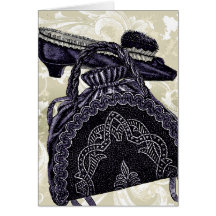 Shoe and Beaded Bag Greeting Cards