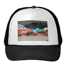 Shoe And Clothing On The Street Hats