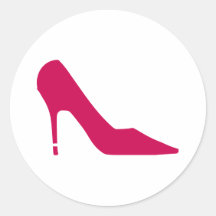 Shoe pumps round stickers