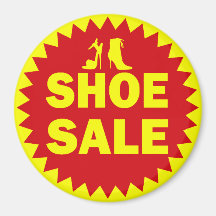 Shoe Sale Label Refrigerator Magnet