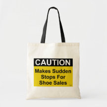 Shoe Sales Caution Bag