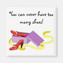 Shoes and shoe box fridge magnets