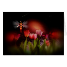 Shooting star fairy card
