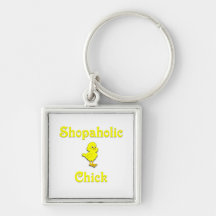Shopaholic Chick Keychain