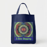 Shopping bag "I Love Shopping" Or add own text.