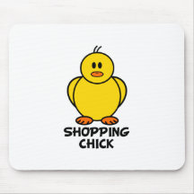 Shopping Chick Mouse Pad