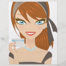 Shopping Girl Flyer Design