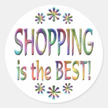 Shopping is the Best Stickers