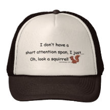 Short Attention Span Squirrel Mesh Hat