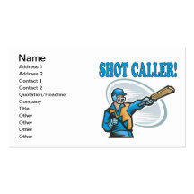 Shot Caller Business Card Template