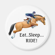 Show Horse Eat Sleep Ride Magnet