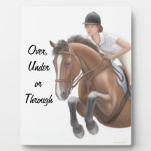 Show Jumping Horse Customisable Plaque