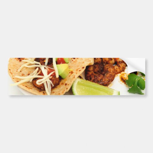 Shrimp Taco Bumper Stickers