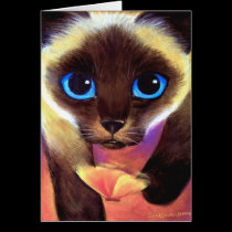 Siamese Cat Card cards