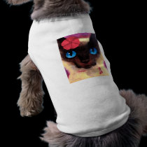 Siamese Cat Feline Pet Painting - Multi pet clothing