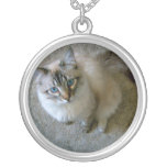 siamese mix cat necklace