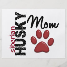 Siberian Husky Mum 2 Flyer Design