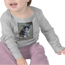 Siberian Husky puppy art Shirts