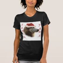 Siberian Husky Santa Paws T Shirts
