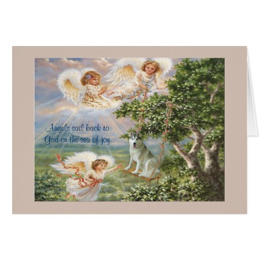 Siberian Husky Sympathy Card