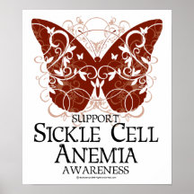 Sickle Cell Anaemia Butterfly Posters