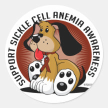 Sickle Cell Anaemia Dog Stickers
