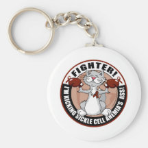 Sickle Cell Anaemia Fighter Cat Key Chains
