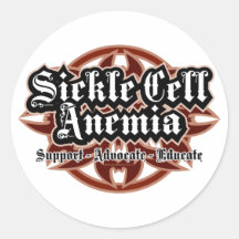 Sickle Cell Anaemia Tribal Round Sticker