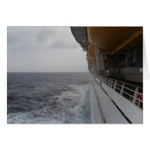 Side of Moving Cruise Ship Photo and  Card by Lore