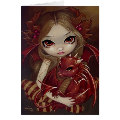 "Sienna Dragonling" Greeting Card