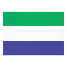 Sierra Leone Flag Custom Invites