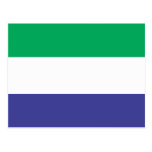 Sierra Leone Flag Postcard