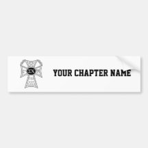 Sigma Chi Badge Bumper Stickers