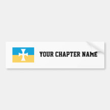 Sigma Chi Flag Bumper Sticker