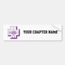 Sigma Pi Cross Colour Bumper Sticker