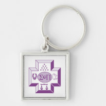 Sigma Pi Cross Colour Keychains