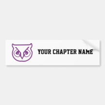 Sigma Pi Owl Colour Bumper Stickers
