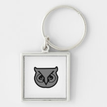 Sigma Pi Owl Grey Keychains